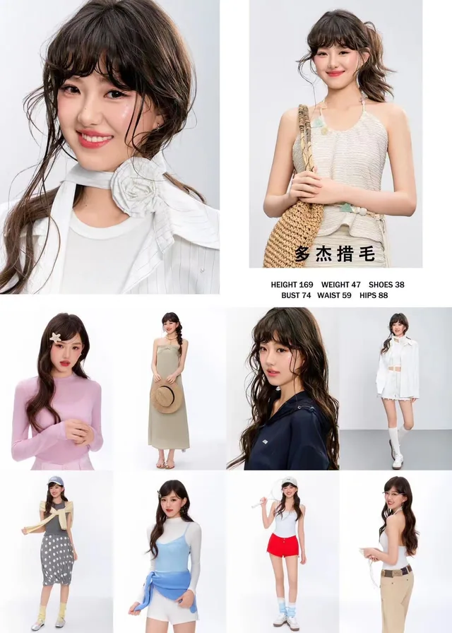 Model comp card 18